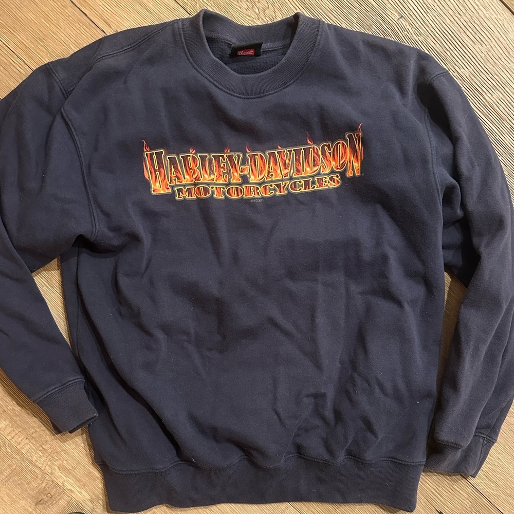 Harley-Davidson vintage navy Crewneck Sweatshirt